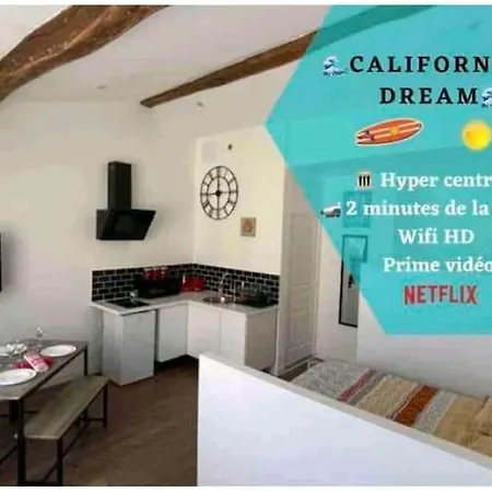 The California Dream - Hyper-centre - 2mn Gare Sncf - Wifi Netflix Gratuit